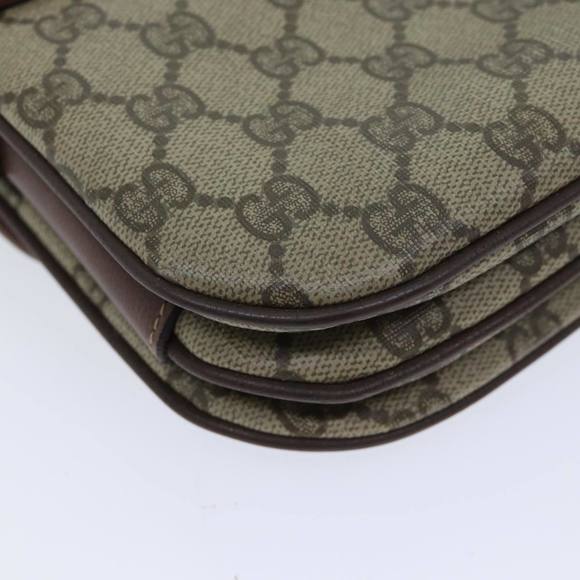 GUCCI GG Supreme Web Sherry Line Shoulder Bag PVC Beige Red 001 113 Auth ep3944 - Picture 13 of 16